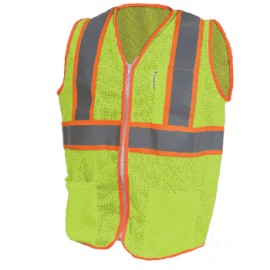 CHALECO TELA JERSEY DE ALTA VISIBILIDAD CON REFLEJANTE TEXTIL
