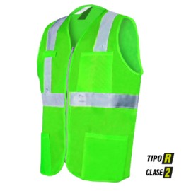ECO-1020 CHALECO DE ALTA VISIBILIDAD CON ZIPPER