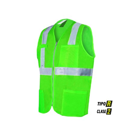 ECO-1020 CHALECO DE ALTA VISIBILIDAD CON ZIPPER