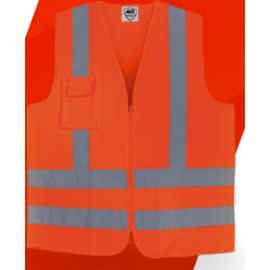 CHALECOS  BRIGADIER ALTA VISIBILIDAD UNITALLA ZIPPER