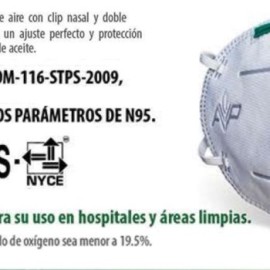 MASCARILLA N95 CONTRA POLVOS Y PARTICULAS