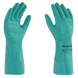 GUANTE DE NITRILO VERDE 13"