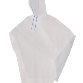 IMPERMEABLE TIPO CAPAMANGA TRASLUCIDO CORTO