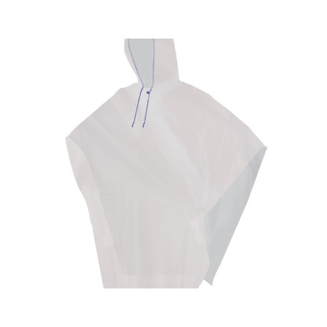 IMPERMEABLE TIPO CAPAMANGA TRASLUCIDO CORTO