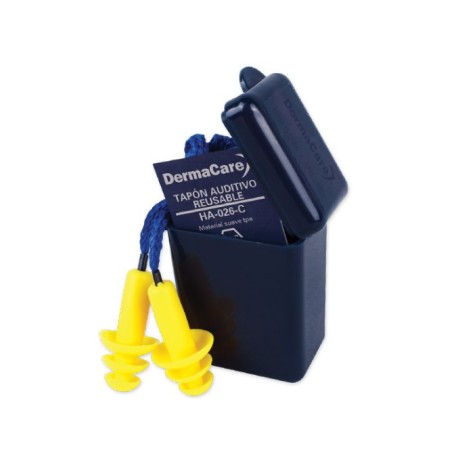 TAPON AUDITIVO REUSABLE CON PORTA TAPON  NNR 26 DB PZA