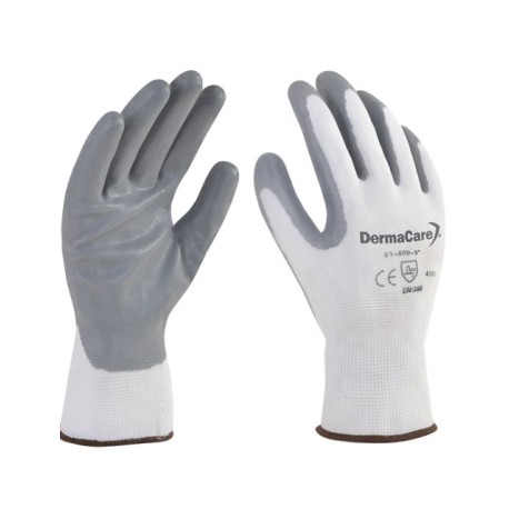 GUANTE DE NYLON BLANCO CON PALMA DE NITRILO ESPUMADO