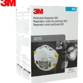 3M 8210 MASCARILLA N95 CONTRA POLVOS Y PARTICULAS 20 PZS