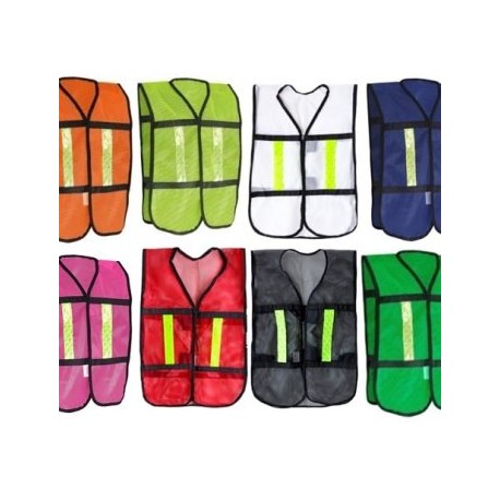 ECO-1010  CHALECO DE MALLA CON REFLEJANTE PLASTICO SR-1010