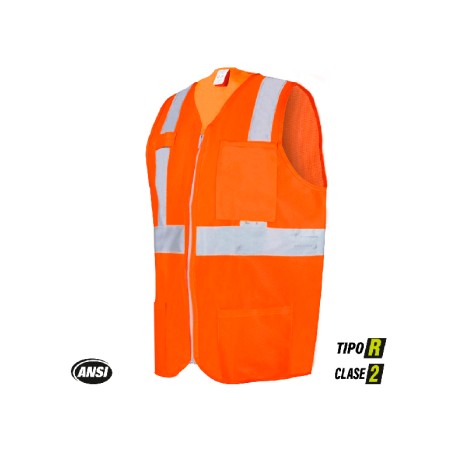 ECO-1020 CHALECO DE ALTA VISIBILIDAD CON ZIPPER