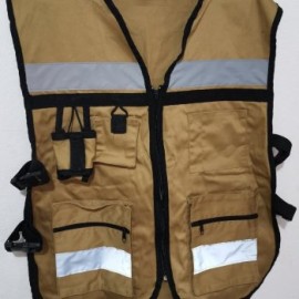 CHALECO DE SEGURIDAD BRIGADISTA CON REFLEJANTE UNITALLA