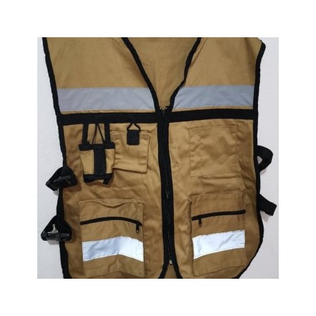 CHALECO DE SEGURIDAD BRIGADISTA CON REFLEJANTE UNITALLA