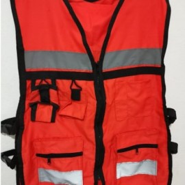 CHALECO DE SEGURIDAD BRIGADISTA CON REFLEJANTE UNITALLA
