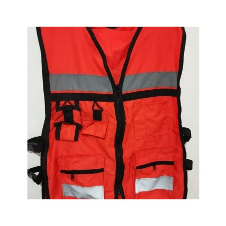CHALECO DE SEGURIDAD BRIGADISTA CON REFLEJANTE UNITALLA