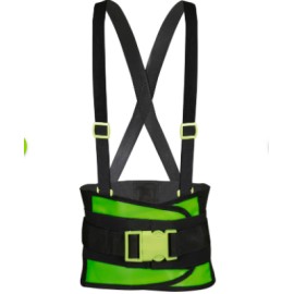 SOPORTE SACROLUMBAR ELÁSTICO CON PALETAS DE ALTA VISIBILIDAD TERCER CINTURÓN