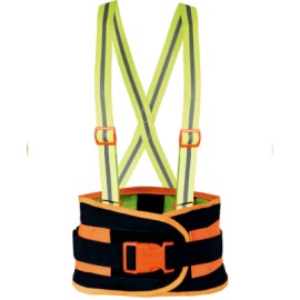 SOPORTE SACROLUMBAR DE MALLA ELÁSTICA CON TIRANTES REFLECTIVOS DE ALTA VISIBILIDAD