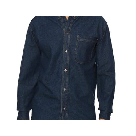 CAMISA DE MEZCLILLA MANGA LARGA 7.5 OZ