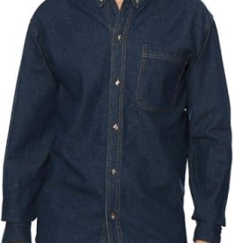 CAMISA DE MEZCLILLA MANGA LARGA 7.5 OZ