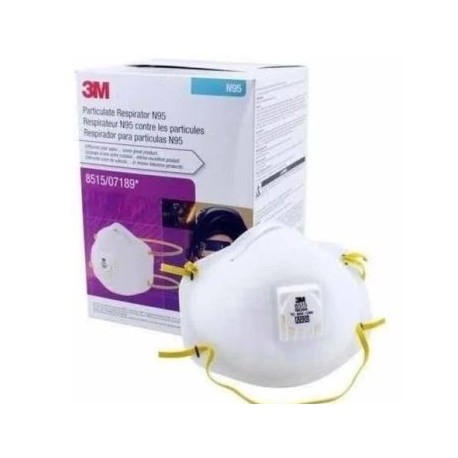 3M 8515 MASCARILLA N95 CONTRA POLVOS Y PARTICULAS 10 PZS