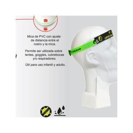 PROTECTOR FACIAL CON AJUSTE ELÁSTICO
